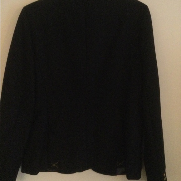 NWOT J. Crew wool black two button blazer. Size 14. - Picture 2 of 6